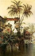 Edwin Deakin Old Panama oil painting